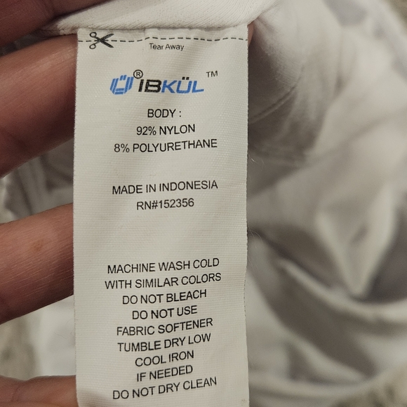 IBKUL White Tennis Pickleball Skort Pull On UPF 50+ Quick Dry Cool Feel - Picture 9 of 10